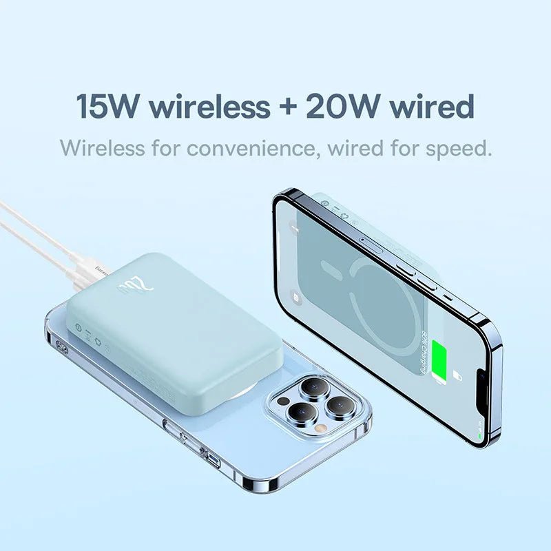 Power Bank 10000mAh Magnetic Wireless Fast Charge