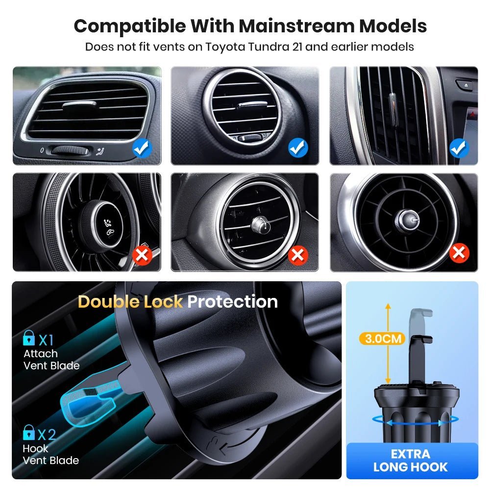 Car Phone Holder Mount with Hook Clip