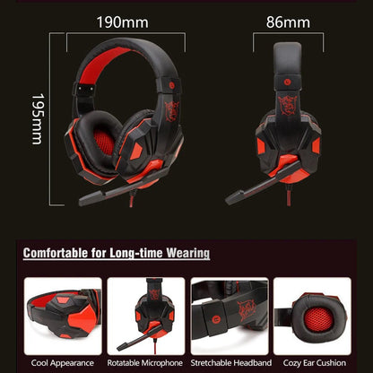 Subwoofer Gaming Wireless Headphone with Mic